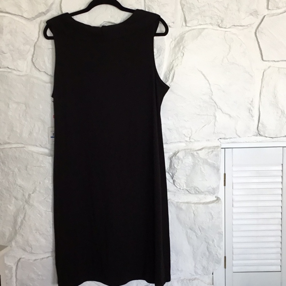 NWT Rafella XL Black Sleeveless Dress W/ Collar - Picture 10 of 15